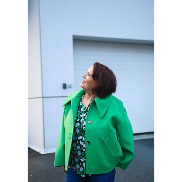 Wool Wide Collar Jacket GRS