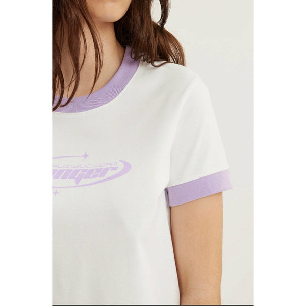 W. Hanger Crop Print Tee