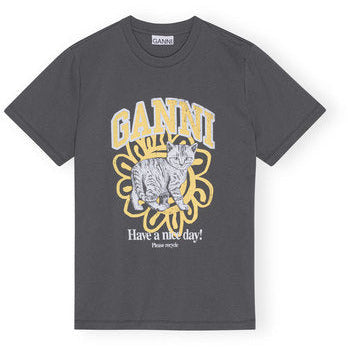 Basic Jersey Cat Relaxed T-shirt