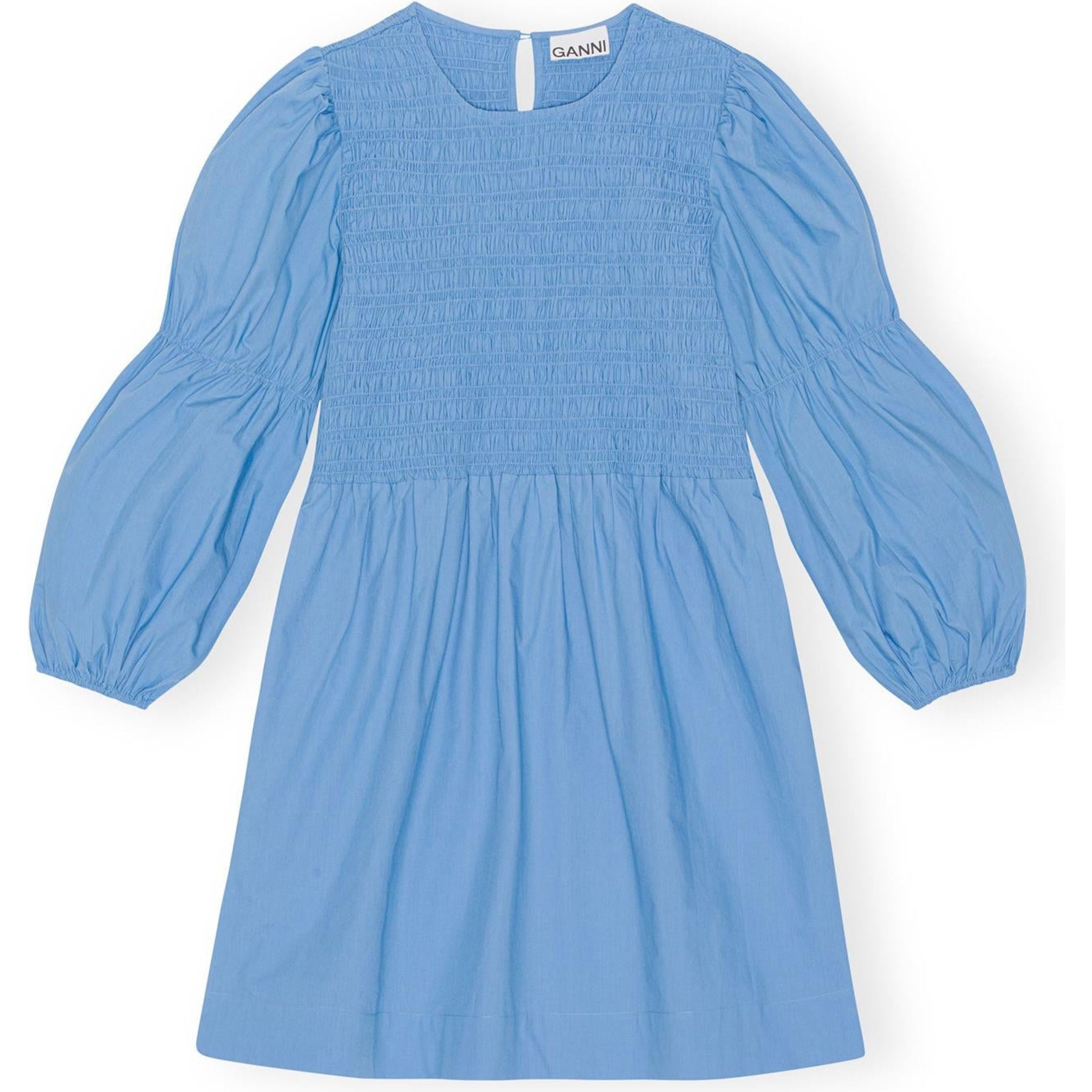 Cotton Poplin Mini Smock Dress