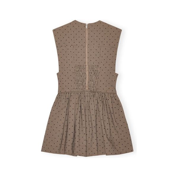 Flock Check Suiting Corset Mini Dress