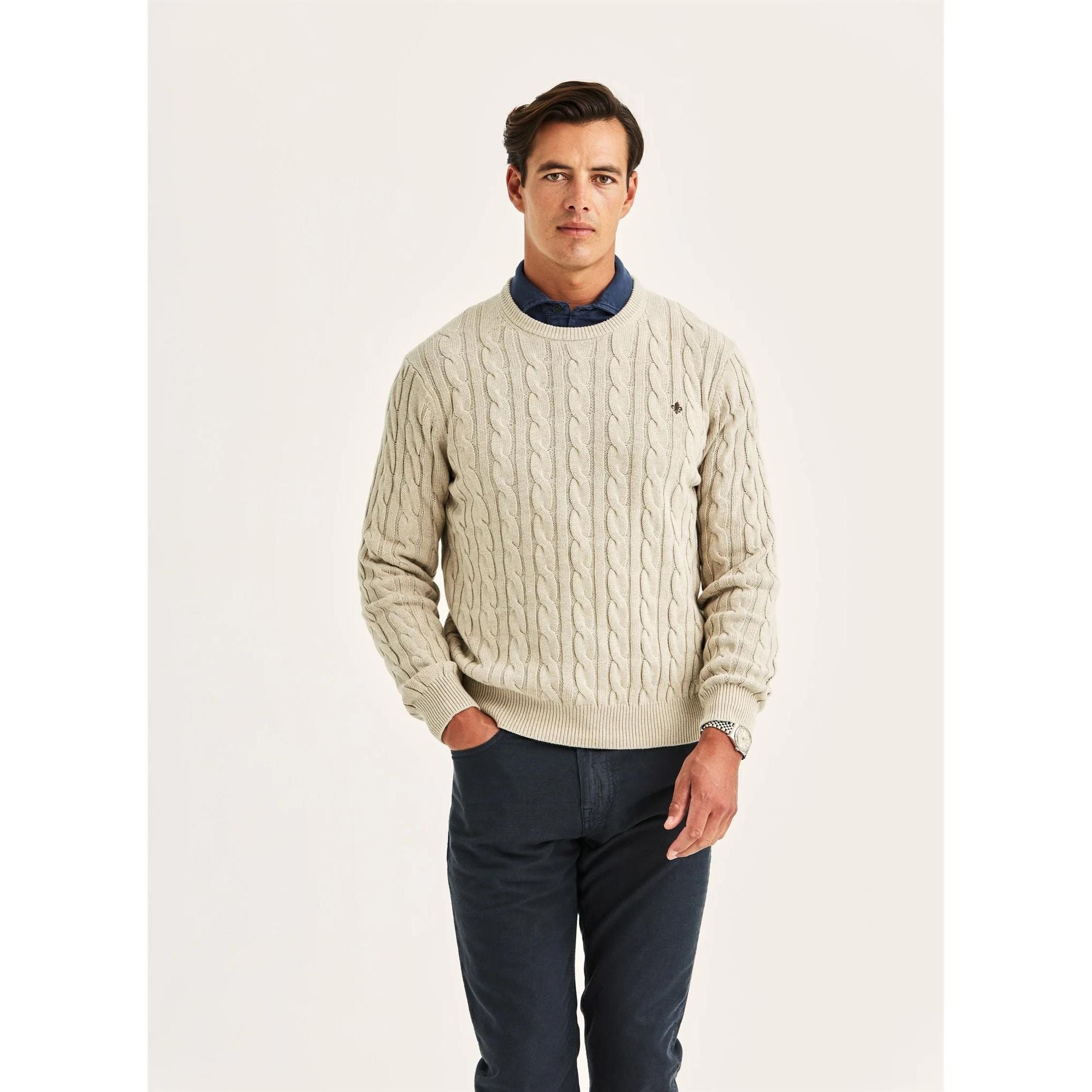 Ethan Cable Oneck Herre