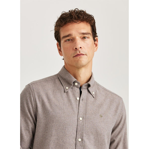 Twill Flannel Shirt - Slim fit Herre