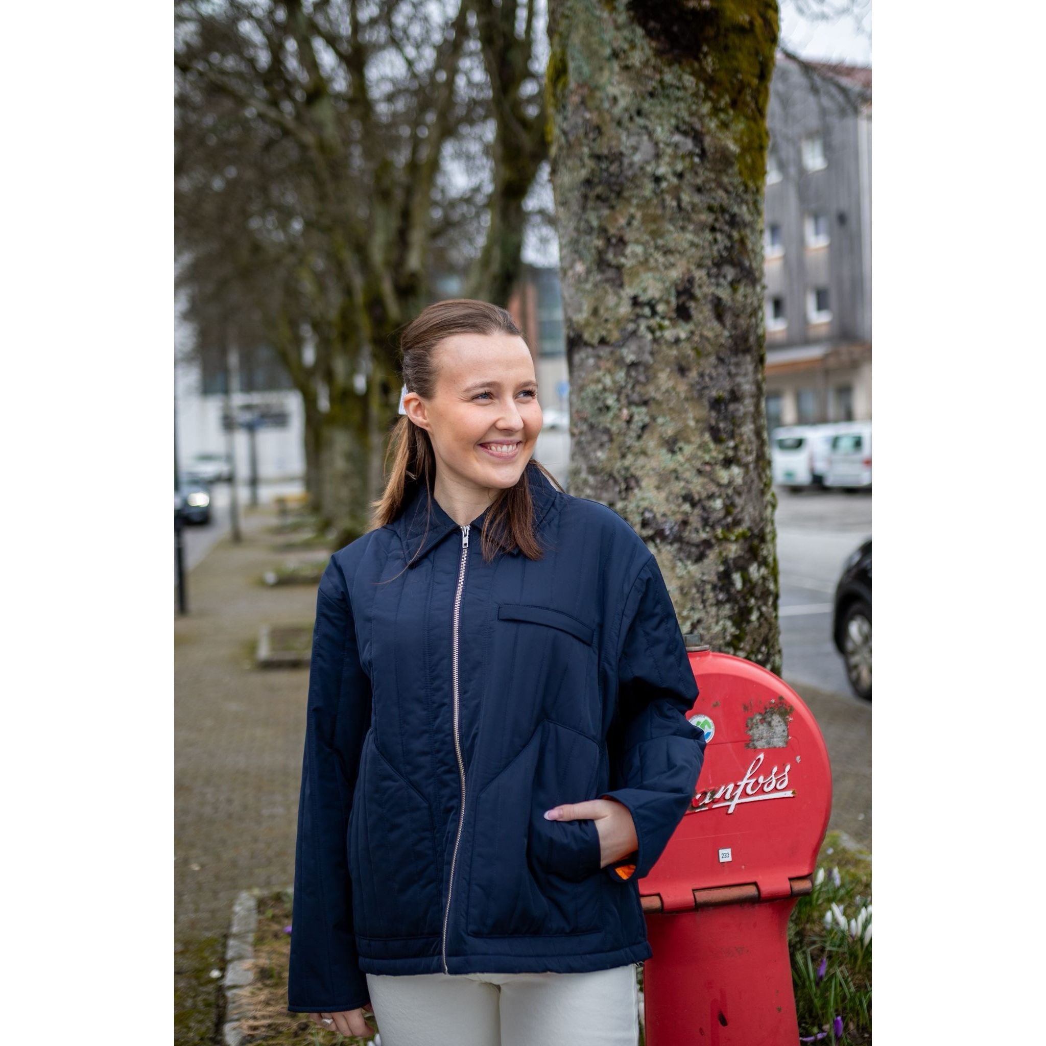 Poly Twill Flora Jacket