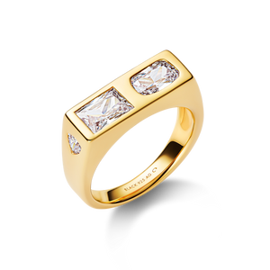 Us Three Signet Ring gold