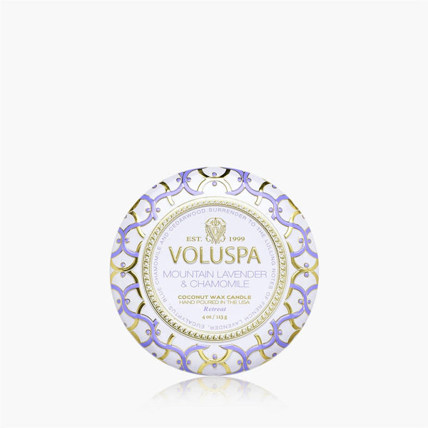 Mini Tin Candle - mountain lavender & chamomile 113G