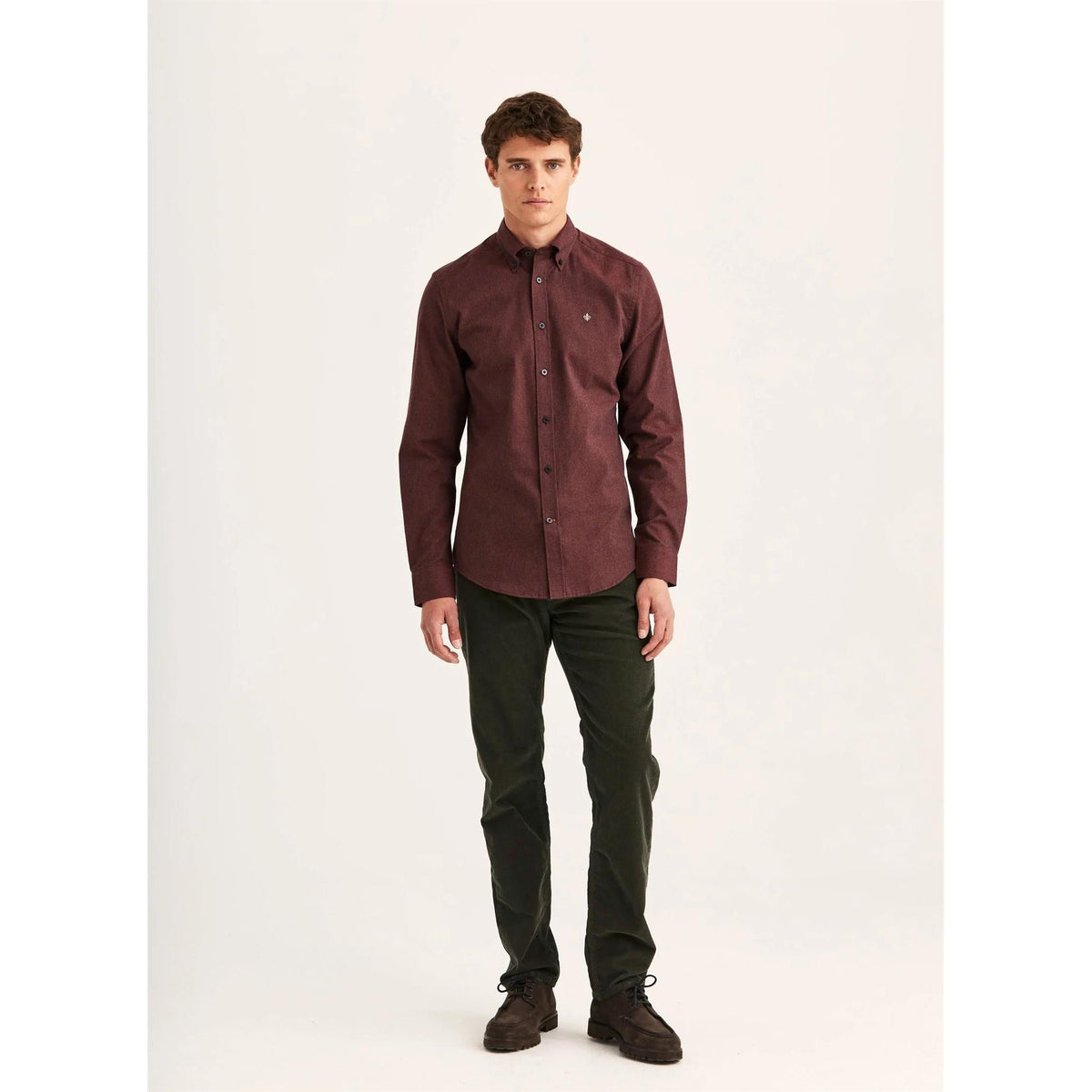 Watts Flannel Shirt - Slim fit Herre