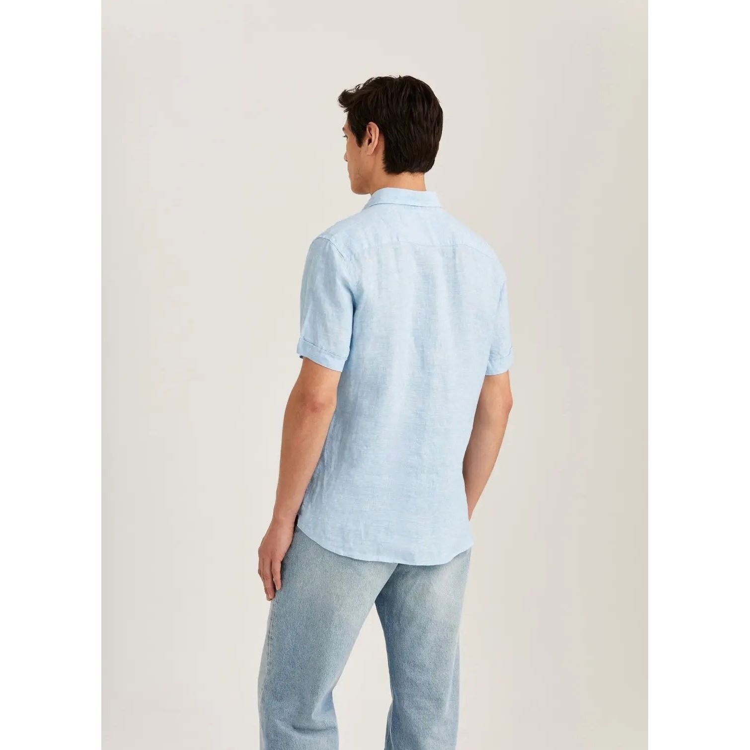 Douglas Linen SS Shirt-Classic Fit