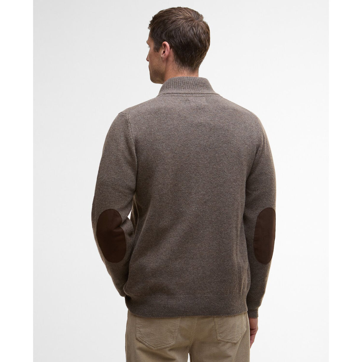 Barbour Ess Patch Zip Through Knitted Jumper Herre