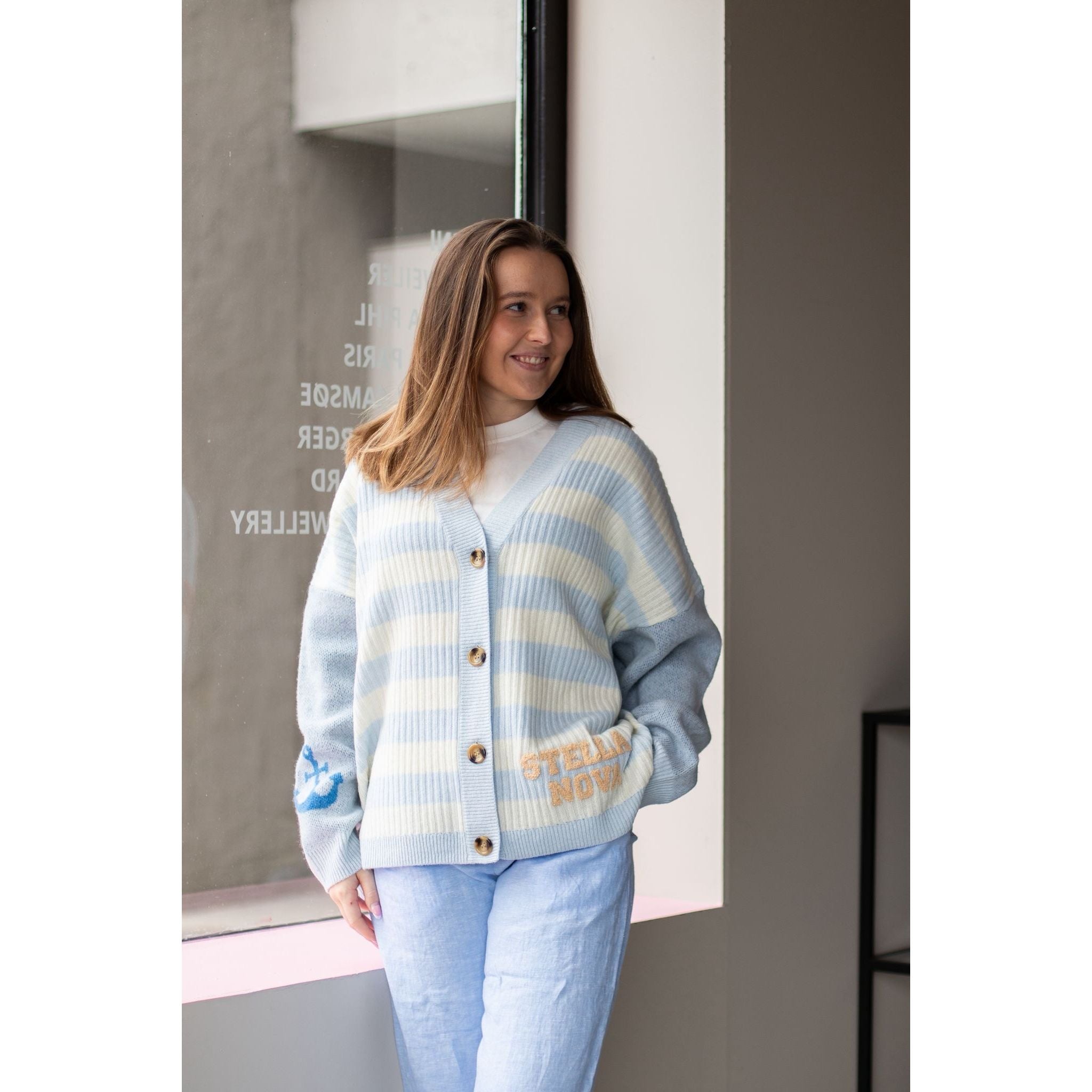Wool Embroidered Cardigan