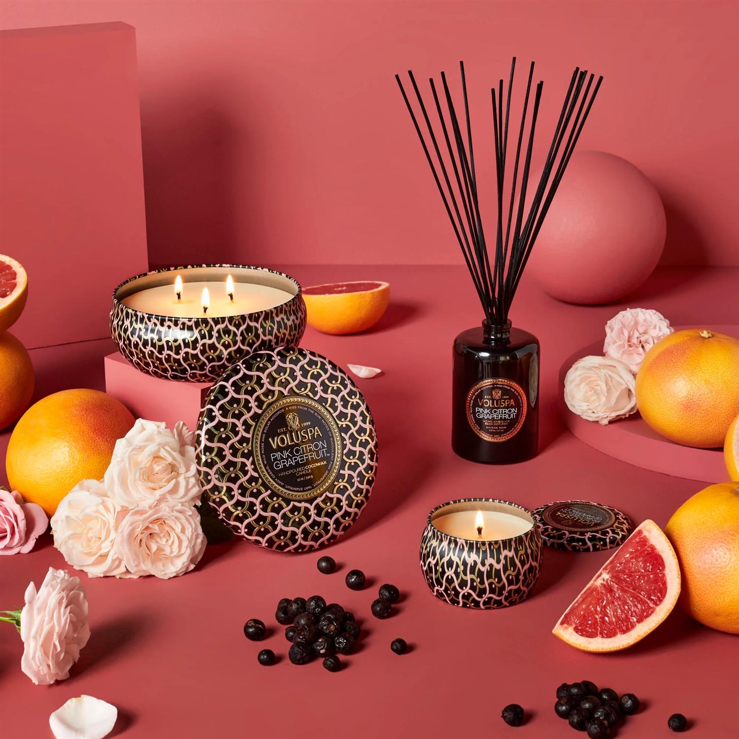 Mini Tin Candle - Pink Citron Grapefruit 113G