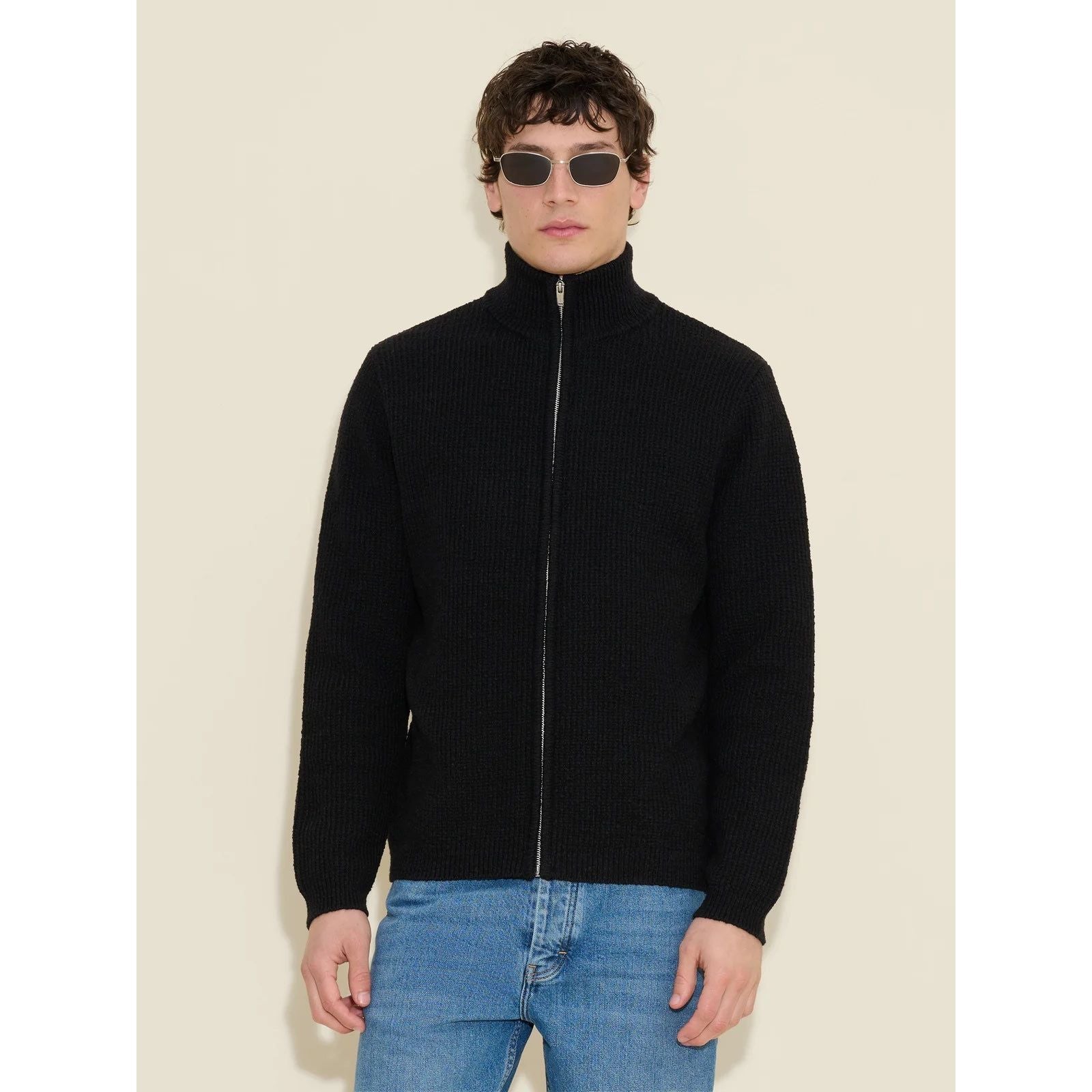 Atlantic Zip Cardigan Herre
