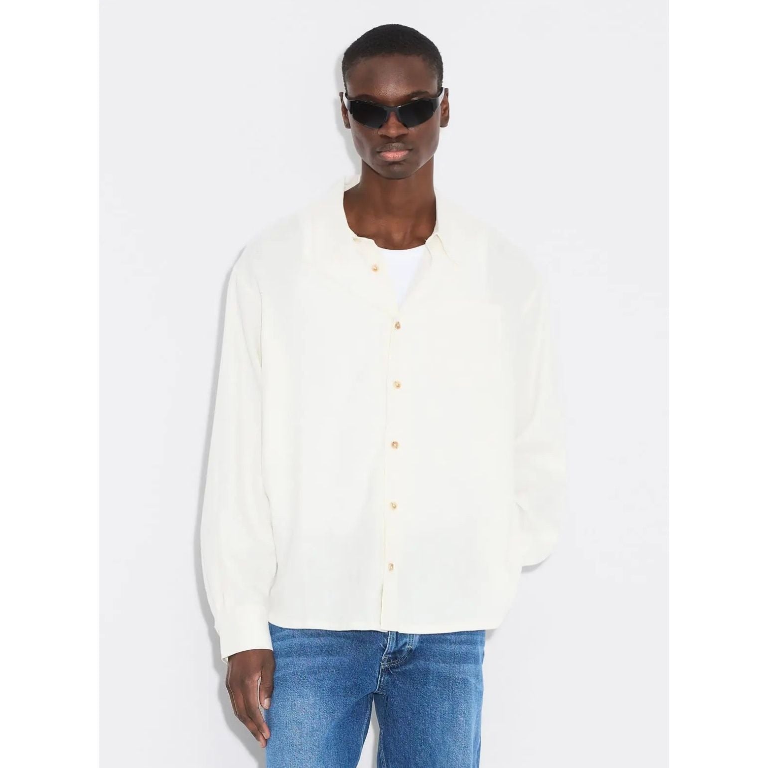 Regular Linen Shirt Herre