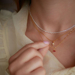 Necklace, cherry