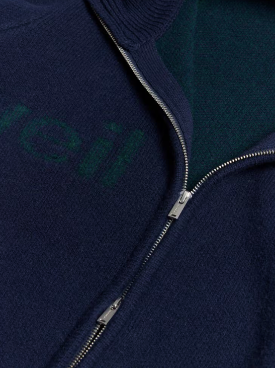 Haza Logo Zip Cardigan Herre