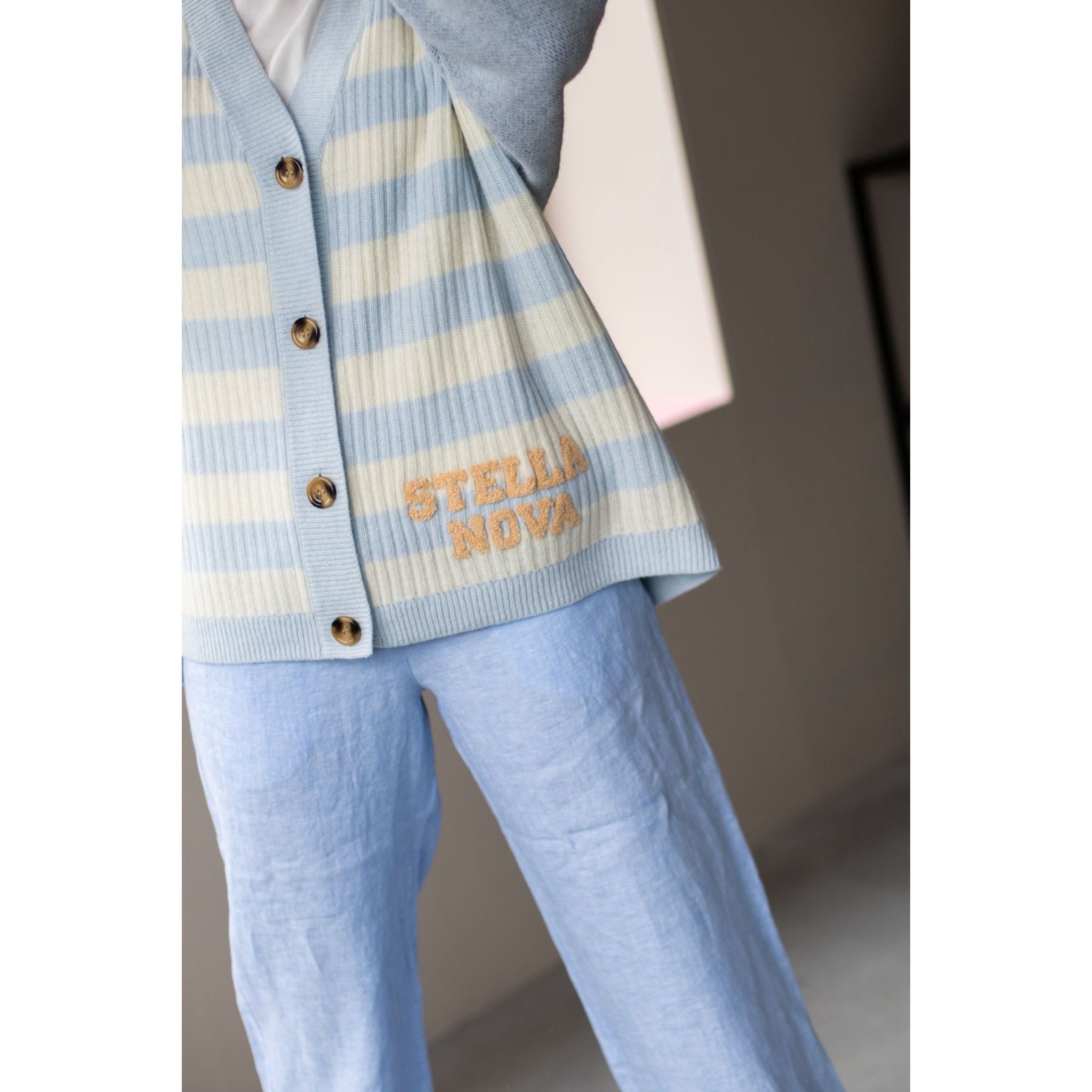 Wool Embroidered Cardigan