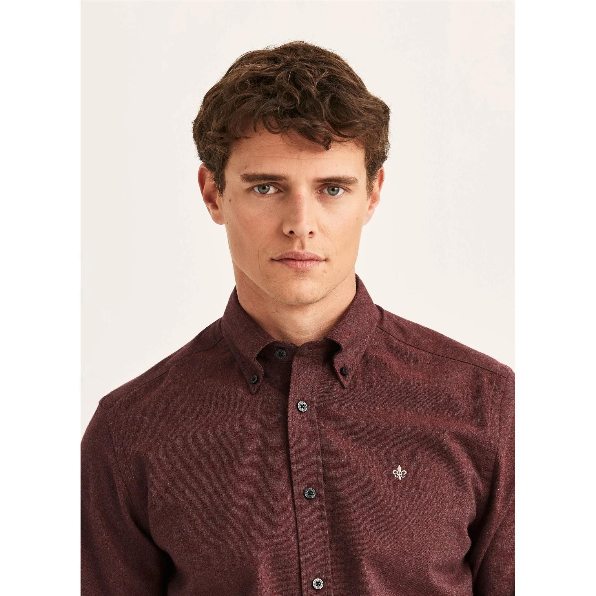 Watts Flannel Shirt - Slim fit Herre
