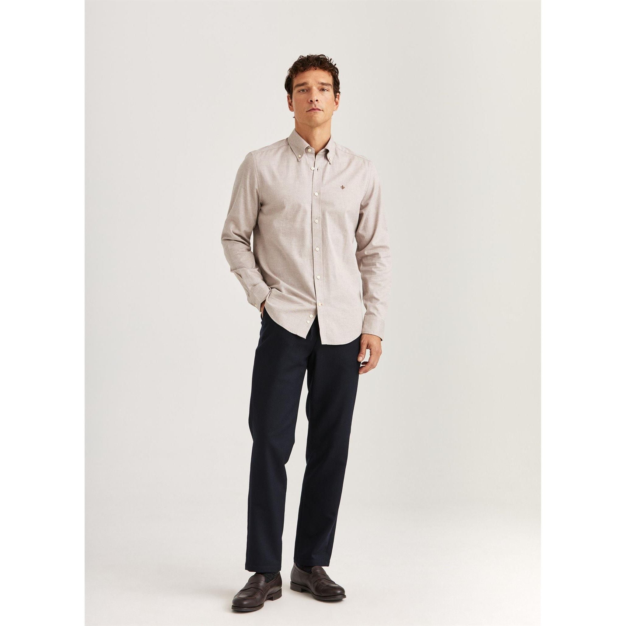 Watts Flannel Shirt - Slim fit Herre