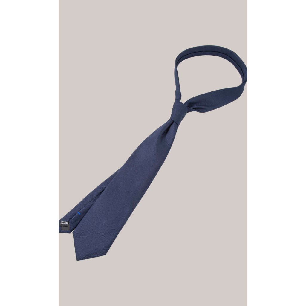 Solid Navy Silk Tie