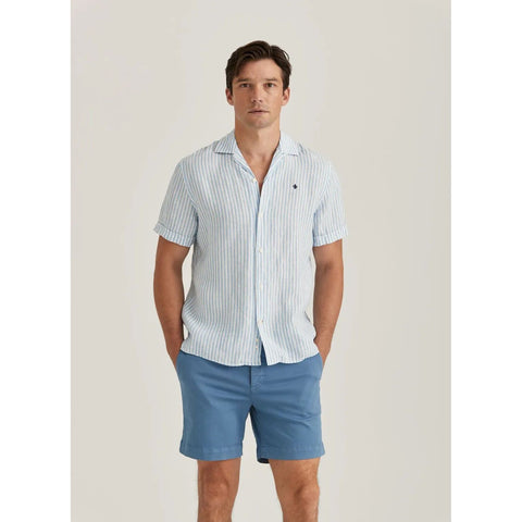 Short Sleeve Linen Shirt-Classic Fit