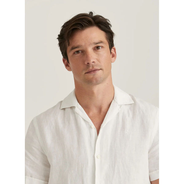Short Sleeve Linen Shirt-Classic Fit