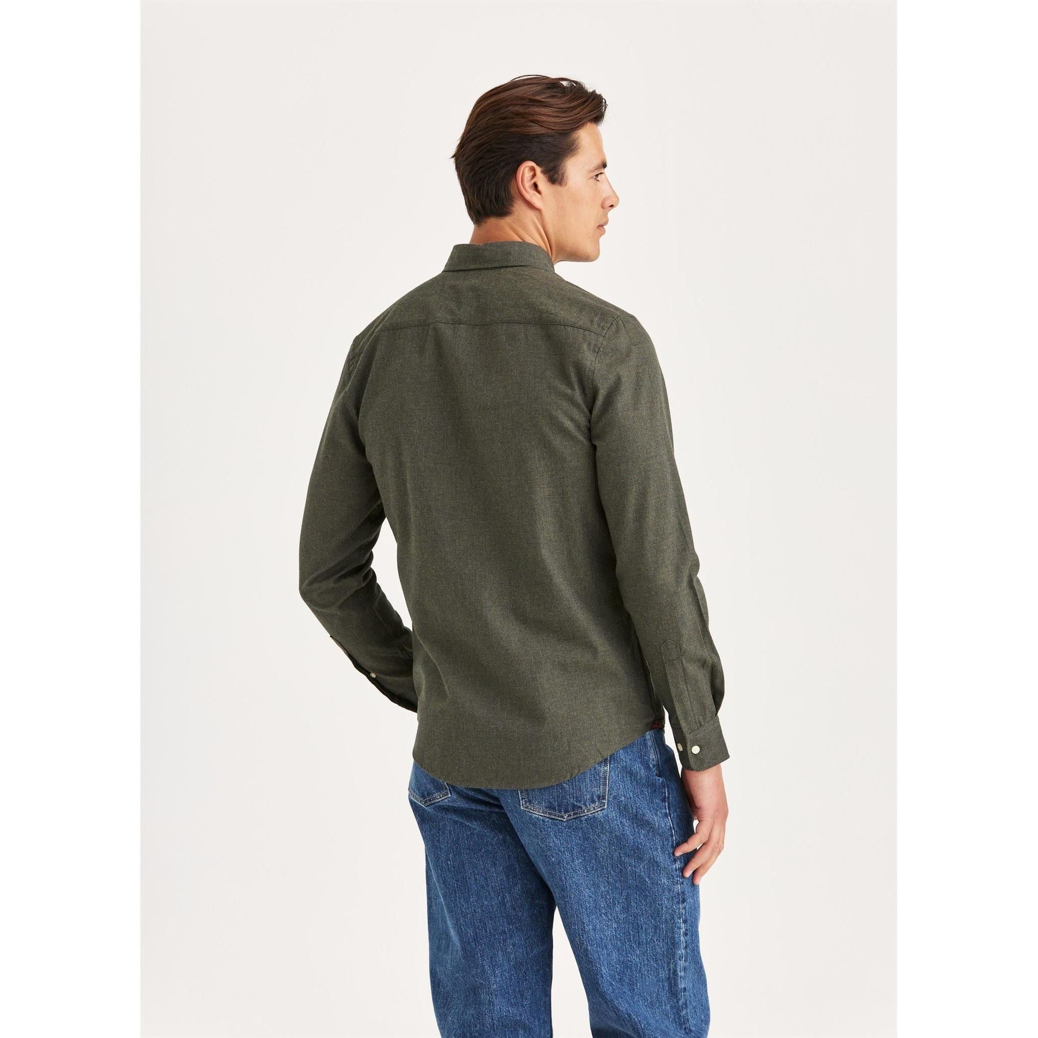 Watts Flannel Shirt - Slim fit Herre