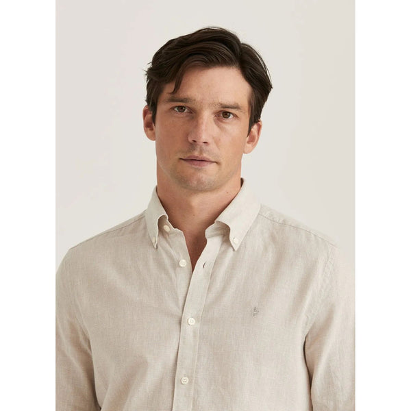 Linen Check Shirt-Slim Fit