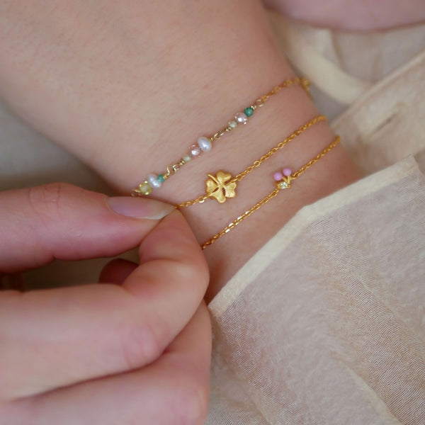 Bracelet, Organic clover