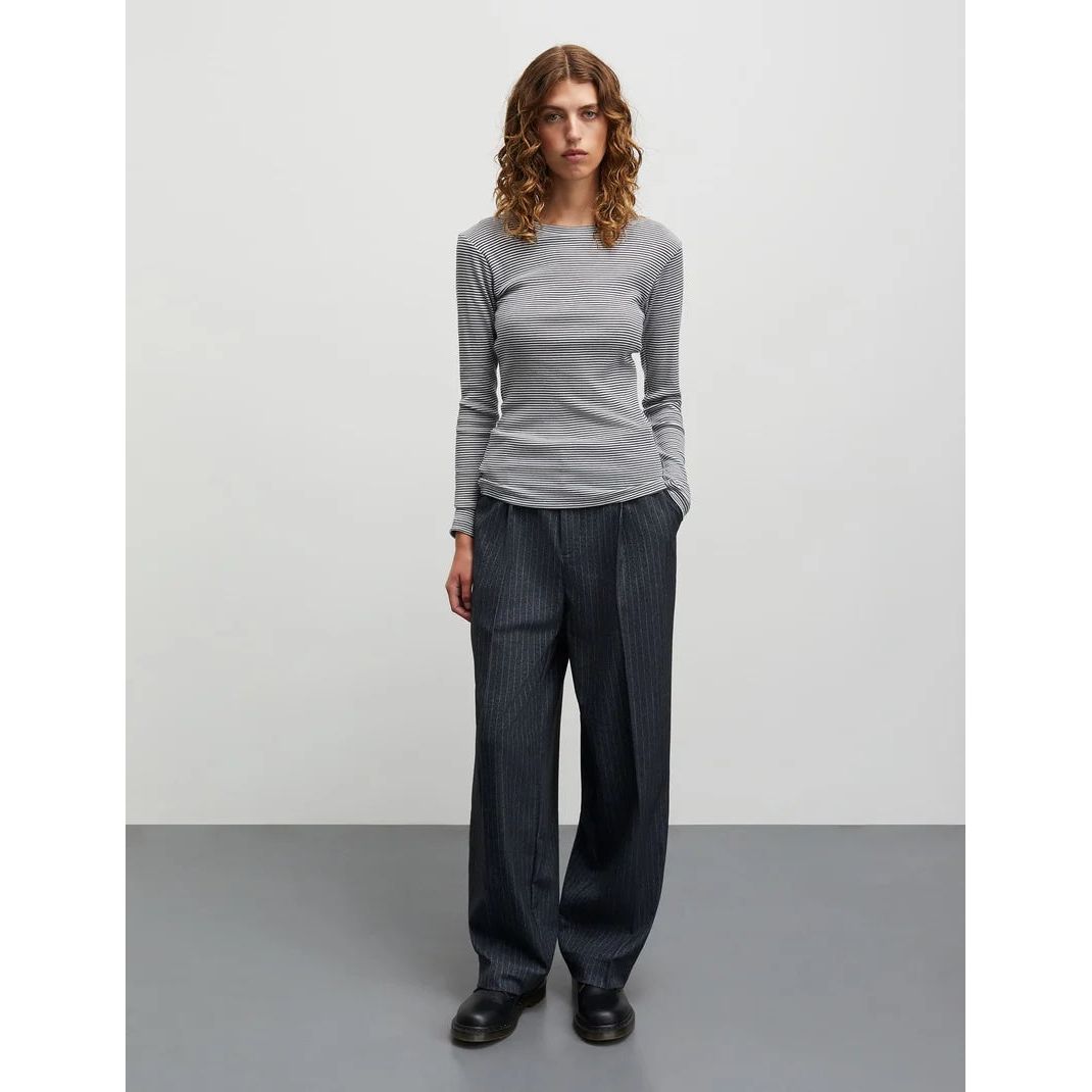 2x2 Cotton Stripe Tuba Tee LS