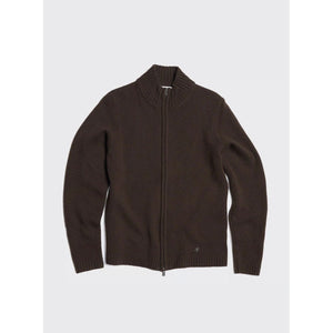 M. Wool Zip Cardigan Herre