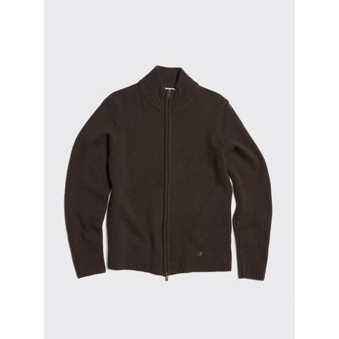 M. Wool Zip Cardigan Herre
