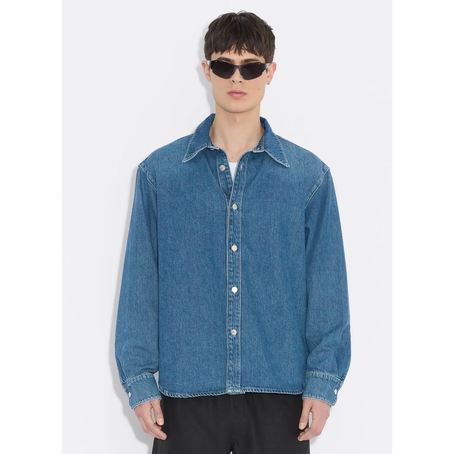 M Relaxed Denim Shirt Herre