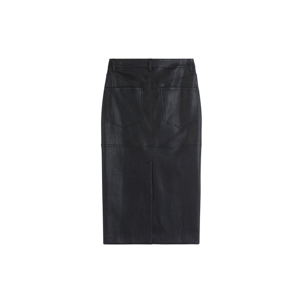 Ancona Faux Leather Skirt