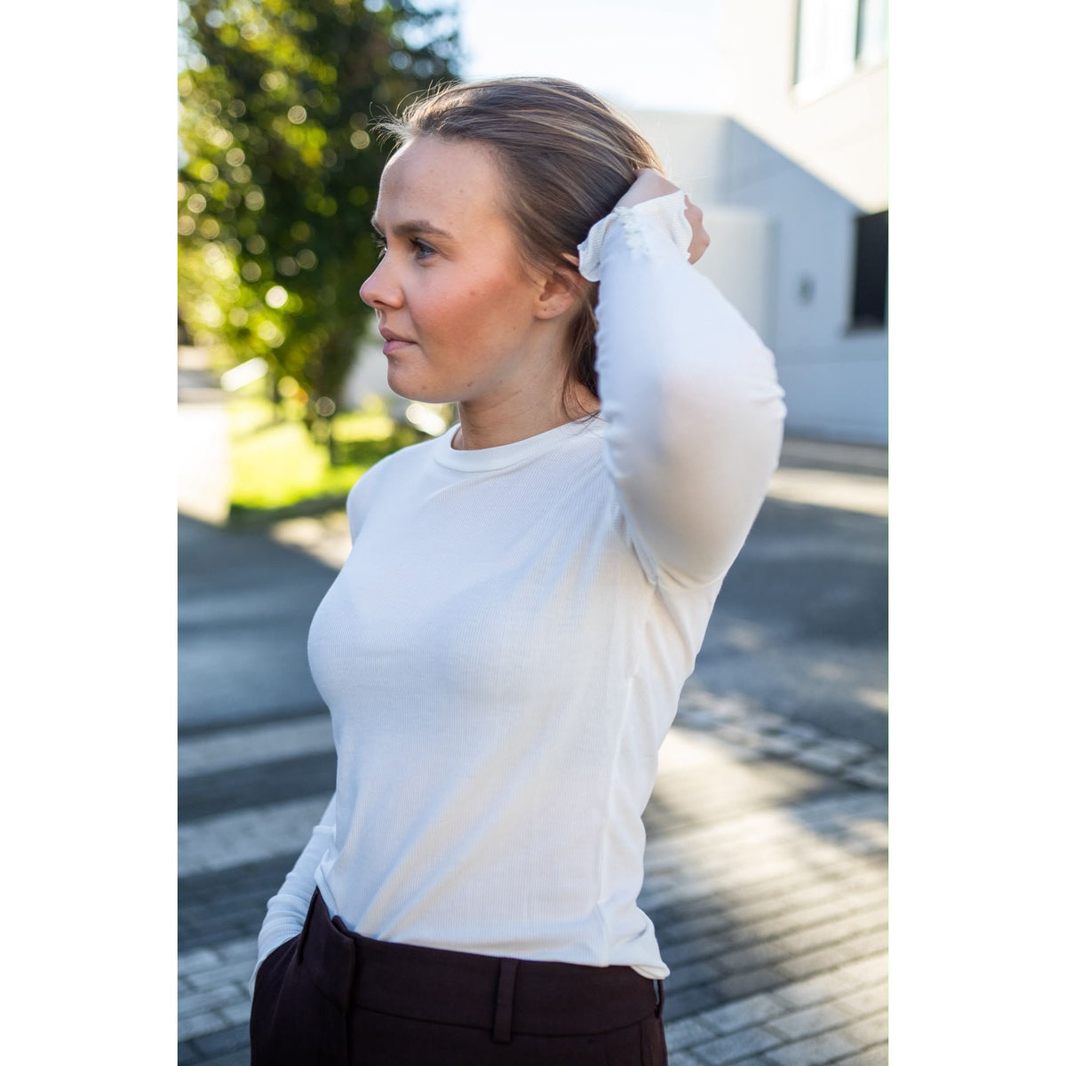 Aubin LS O-Neck Tee