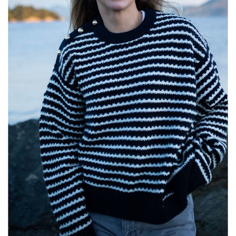 Cotton Wool Stripe Sweater