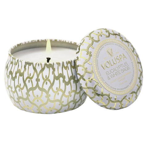 Mini Tin Candle - Eucalyptus & White Sage 113G