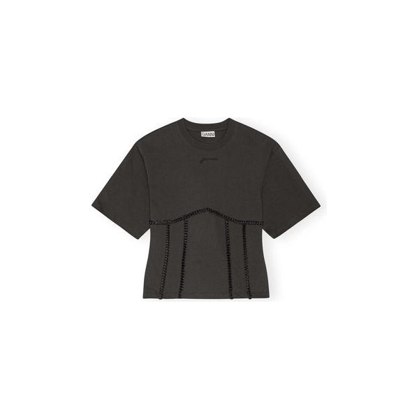 Heavy Cotton Tie Back Waisted T-shirt