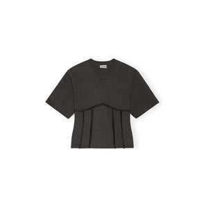Heavy Cotton Tie Back Waisted T-shirt