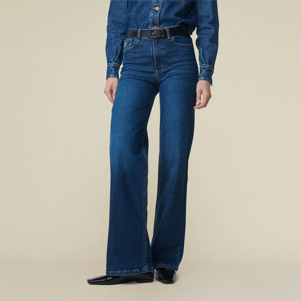 Palazzo Winter Stone - Mid Rise Wide Fit