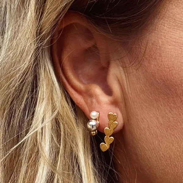 Bouquet Drip Silver Earring