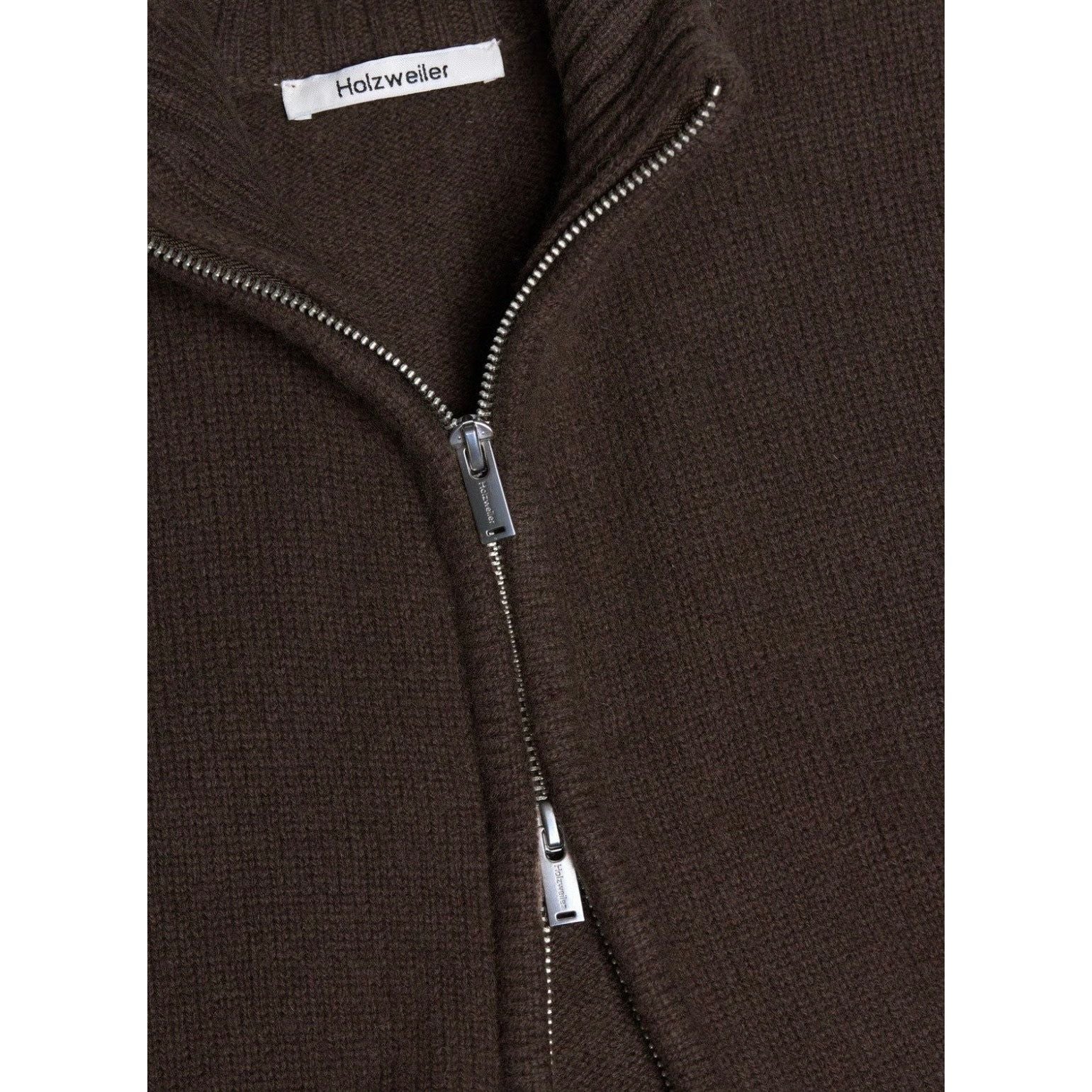 M. Wool Zip Cardigan Herre