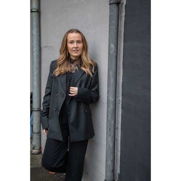 Calendered Wool Blazer