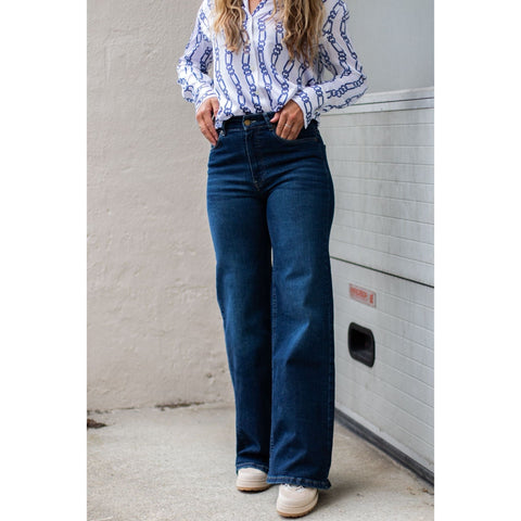 Palazzo Winter Stone - Mid Rise Wide Fit