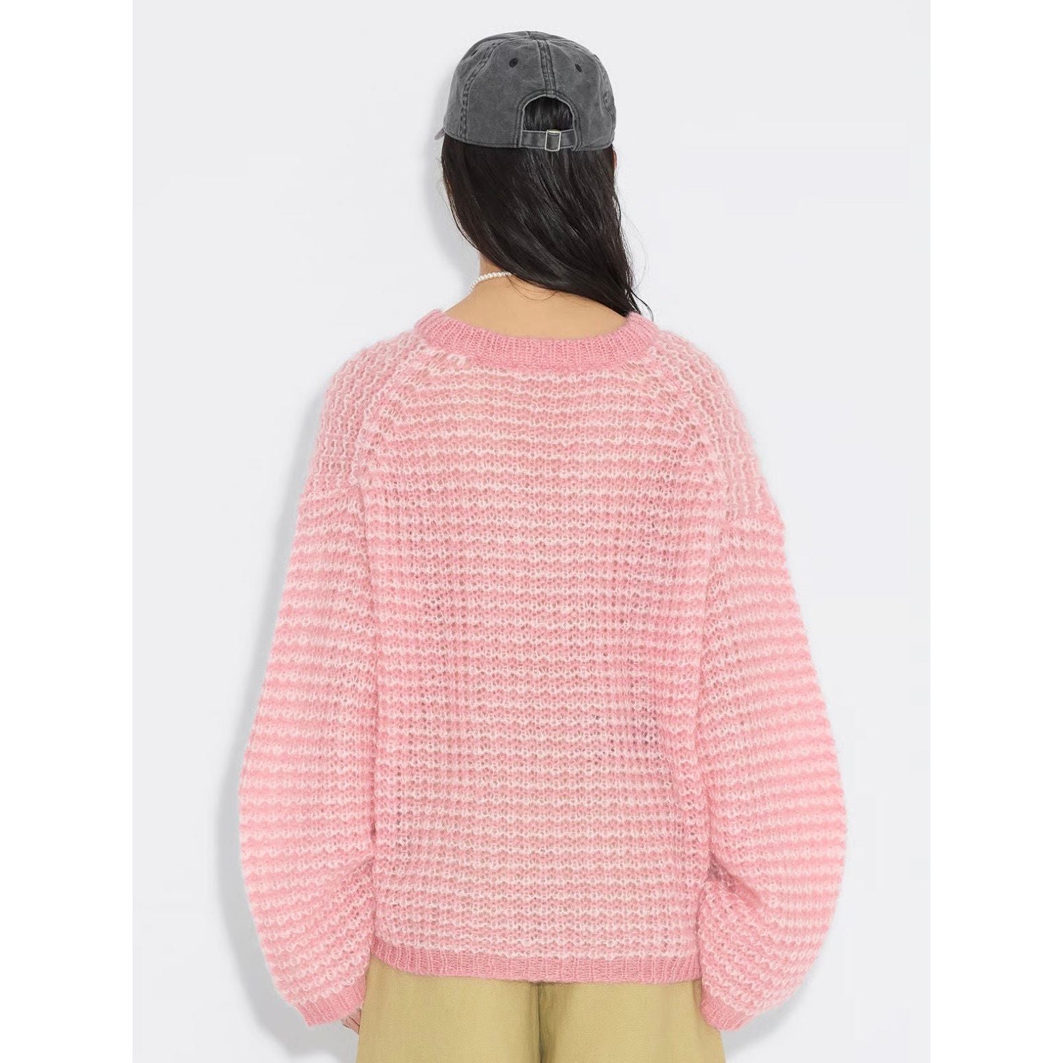 Boxy Mohair V-Neck