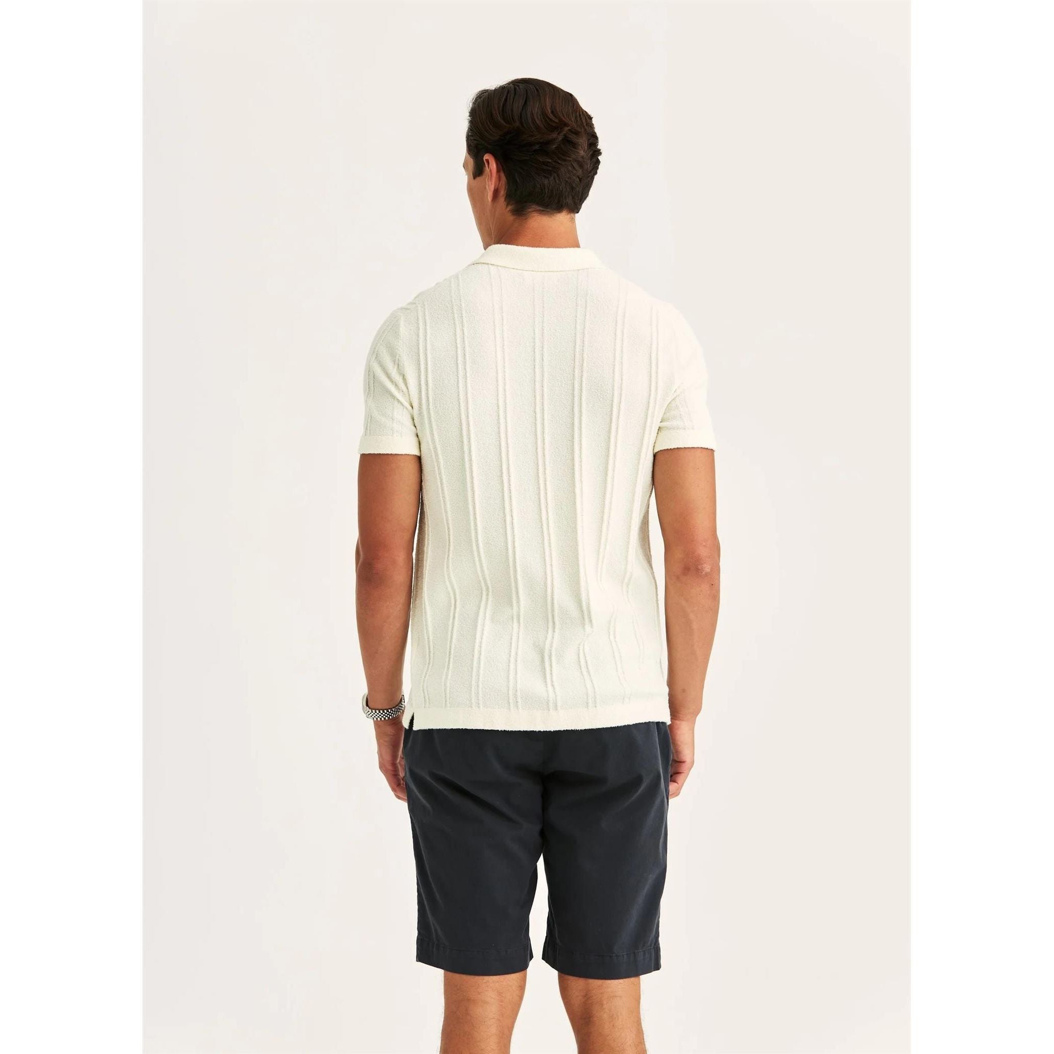 Clayton Knitted SS Shirt Herre