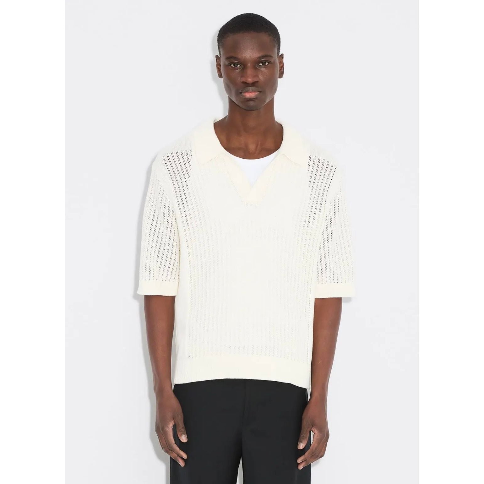 Lio Knitted Polo Shirt Herre