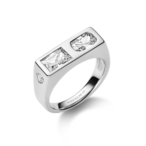 Us Three Signet Ring silver