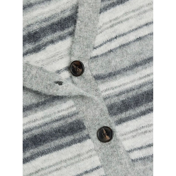 Fluffy Stripe Cardigan