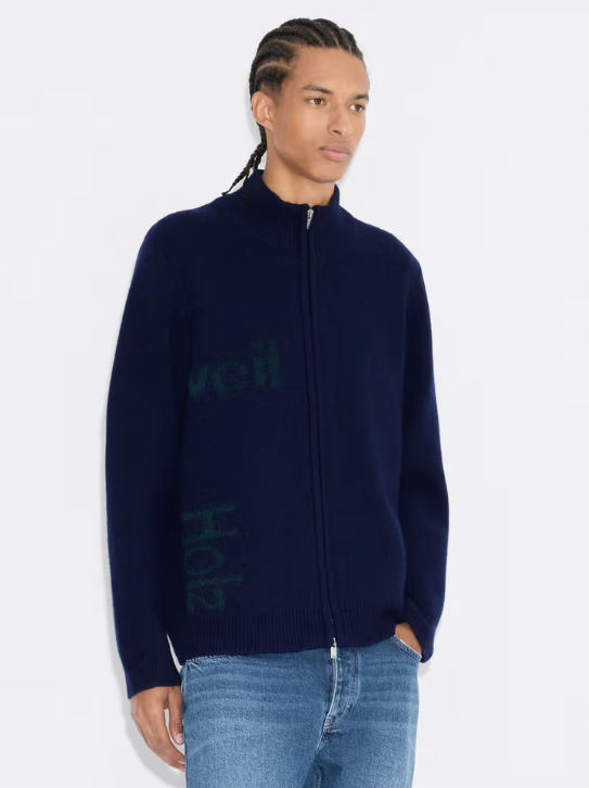 Haza Logo Zip Cardigan Herre