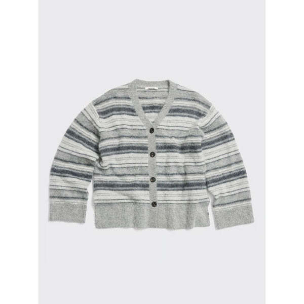 Fluffy Stripe Cardigan